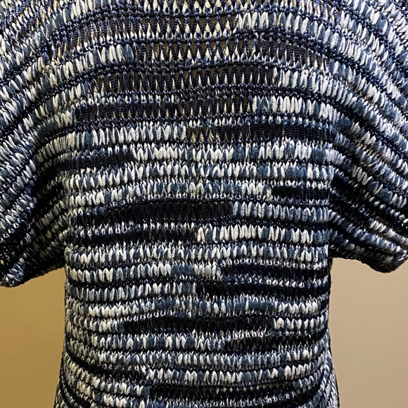 Eileen Fisher Blue Knit Shirt - Picture 4 of 10